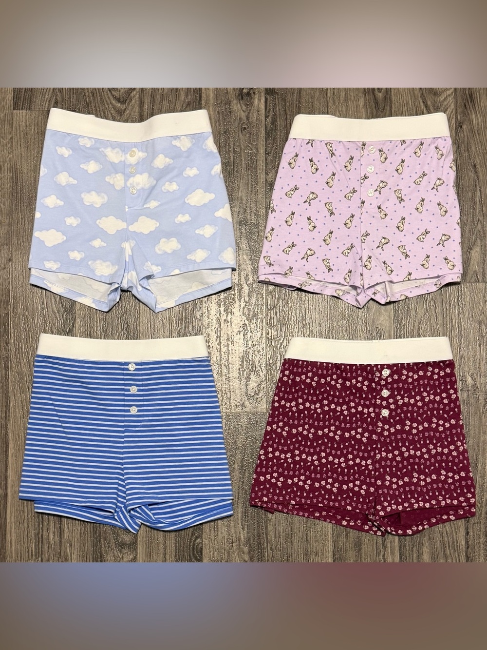 Women’s No Boundaries XXL 4-Pack Sleep Boxer Shorts NWT